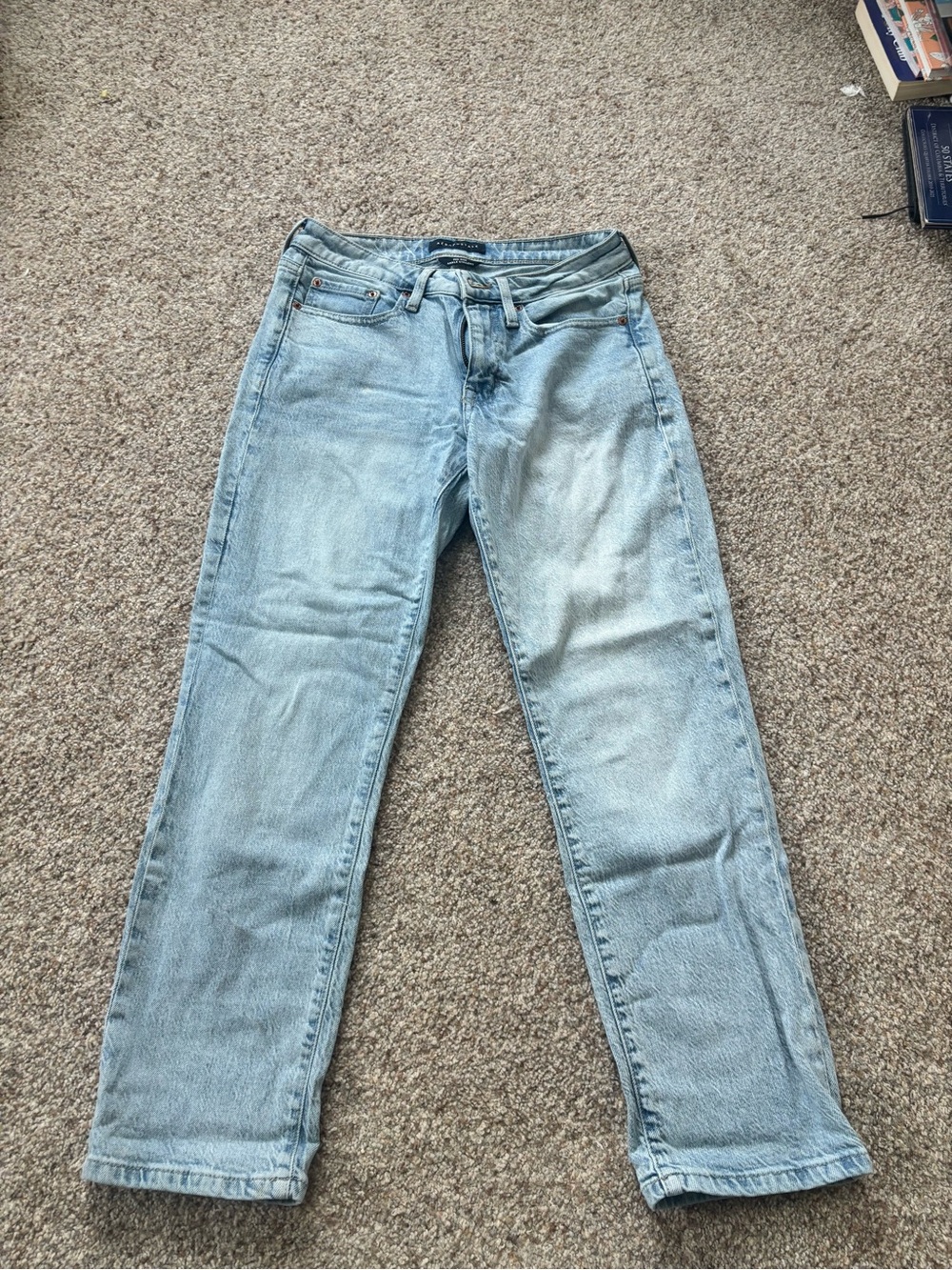 Aeropostale Light Blue Straight Leg Women's Jeans
